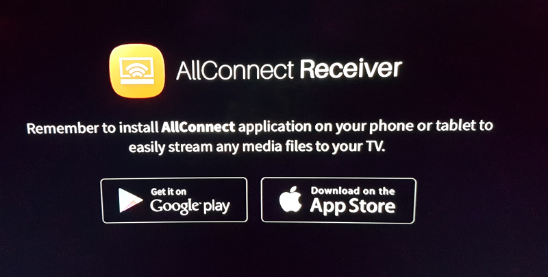 AllConnect Receiver - App für den Fire TV Stick