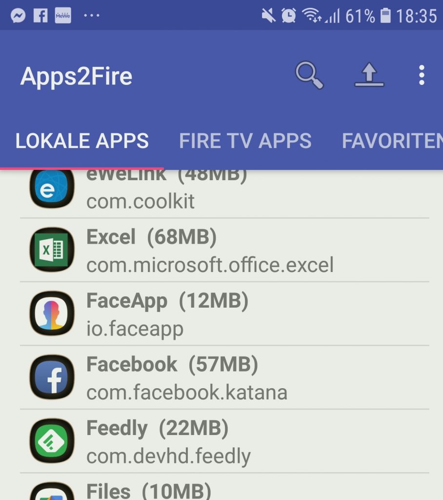 App2Fire App - für den Fire TV Stick