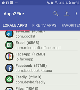 Apps2Fire App - überträgt Apps vom Handy auf den Fire TV Stick